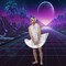 Miss Manroe Funny White Dress Costume for Men Halloween Party Outfit